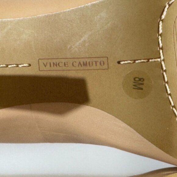 VINCE CAMUTO Thanley Women's Leather Pointed-Toe Heels Pumps Beige Size 8M - Picture 8 of 10